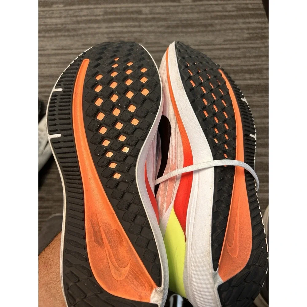 Size 13 - Nike Air Winflo 9 White Bright Orange‎ Yellow Clean